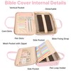 PUGPIU Bible Cover Case for Women, Large Bible Bag with