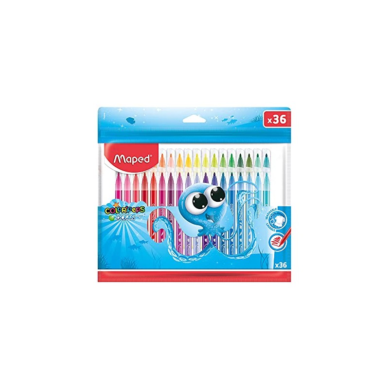 Plumones Ocean + con 36 piezas