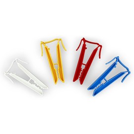 Sock Clips in the Colours Red/White/Yellow/Blue