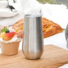 Sivaphe 2 Pack Insulated Stemless Champagne Flutes Dishwasher Support, 6