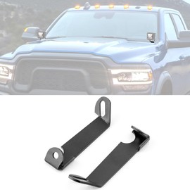 ROMELACK Ditch Hood Mount Bolt Brackets Upper LED Light Pods Bracket Compatible with Dodge Ram 2500/3500 2019-2023(No Drilling)