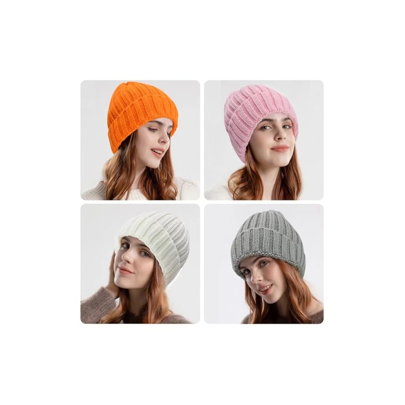 Rosoz Winter Hats for Women Warm Thick Soft Stretch Cable