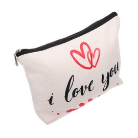 FRCOLOR Makeup Pouch for Women Portable Travel Toiletry Bag Compact for Cosmetics Organizing Items for Travel Gym Vacation and Outdoor Activities