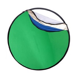 Ex-Pro 7 -in- 1 Photographic Light Reflector - 42" (110cm) Silver, Gold, Gold/Silver, White, Green, Blue & Translucent, Collapsible.