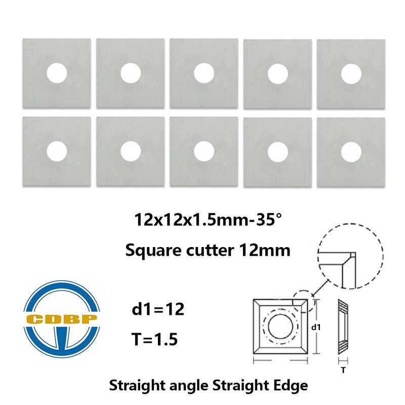 CDBP Square Indexable Cutting Plate 12 x 12 x 1.5