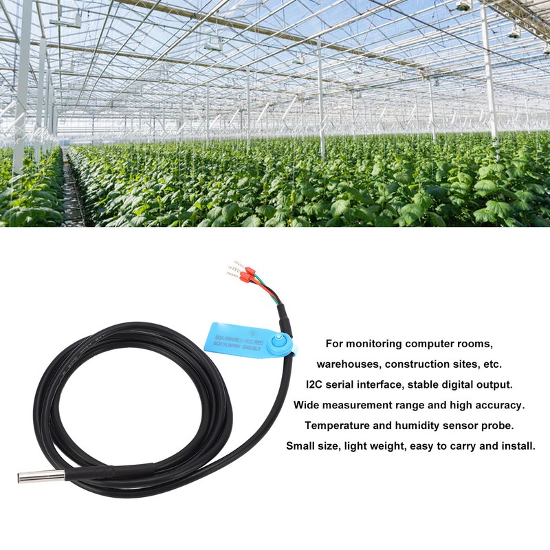 Soil Moisture Sensor Digital Soil Temperature Humidity Probe I²C Output