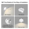 Speclux LED Wall Sconces Set of Two, Rechargeable Battery Operated