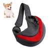 Pet Carrying Sling Breathable Large Zipper Opening Polyester Cat Puppy