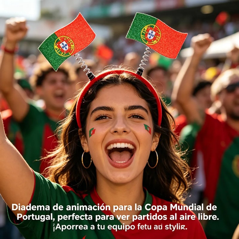 Diadema Decorativa Para Fanáticos De La Copa Del Mundo 3pzs
