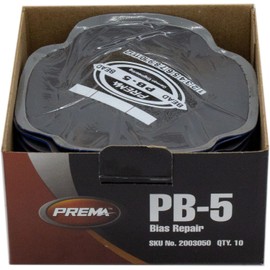 PREMA PB-5 Bias Tire Patch, 10 Units of 4-3/4 inch 4 Ply Vulcanizing Bias Tire Patches for Passenger and Truck Bias Tire Repair