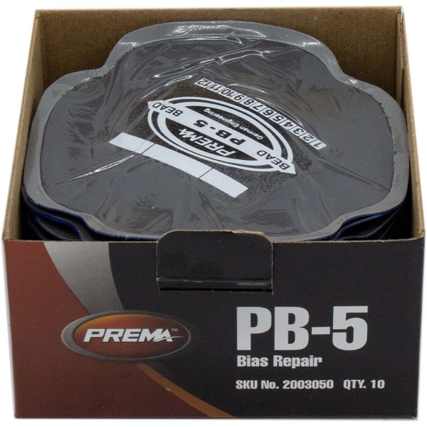 PREMA PB-5 Bias Tire Patch, 10 Units of 4-3/4 inch