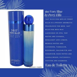 360 Very Blue by Perry Ellis cologne for Men EDT 3.3 / 3.4 oz New in Box