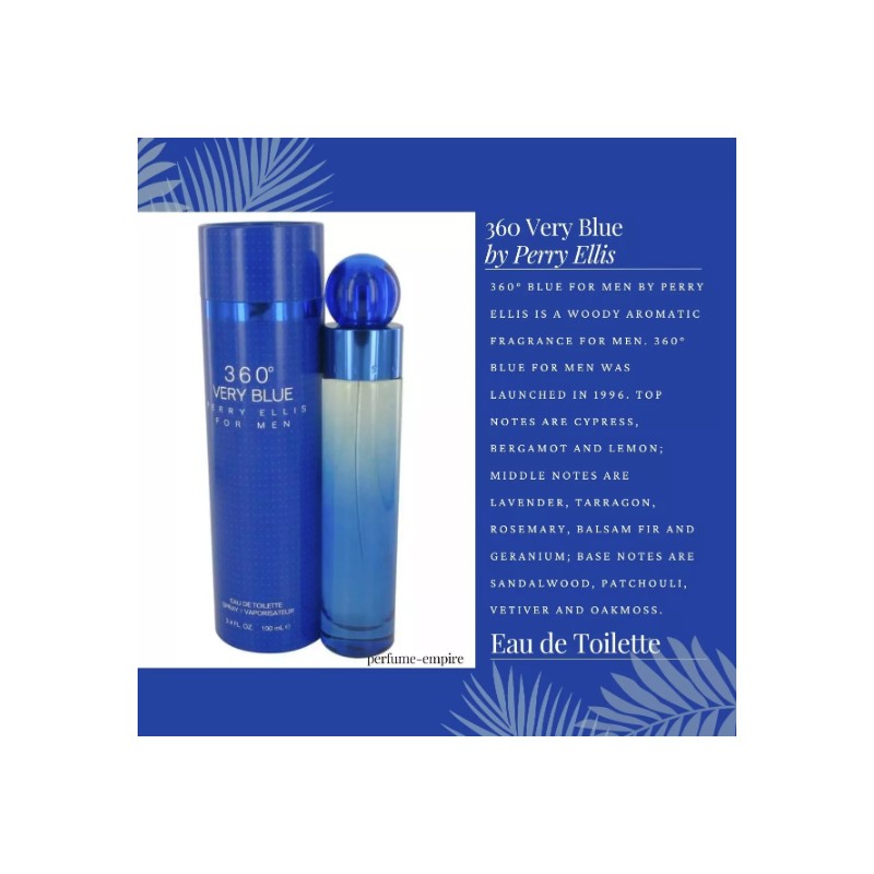 360 Very Blue by Perry Ellis cologne for Men EDT