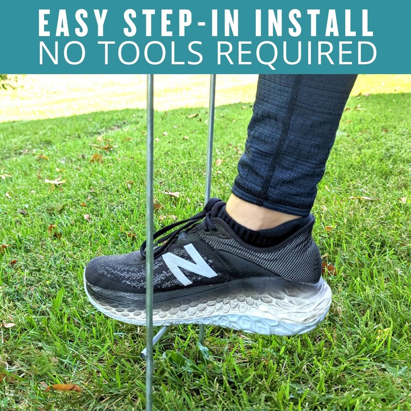 30" Heavy Duty Yard Stakes, 5 Pack, .25 Diameter Metal