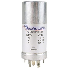CE Manufacturing 40/40/40uF 525VDC Multi Section Can Capacitor