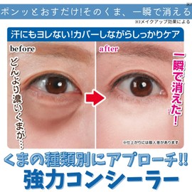 Bye Kumatan Concealer, For Black Bears, Brown Bears, Blue Bears, High Coverage, Stamp Type, Made in Japan, 0.4 oz (10 g) (Brown Bear)