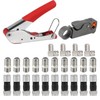 ALMOCN Coaxial Cable Crimping Tool Kit Coax Cable Crimper Tool