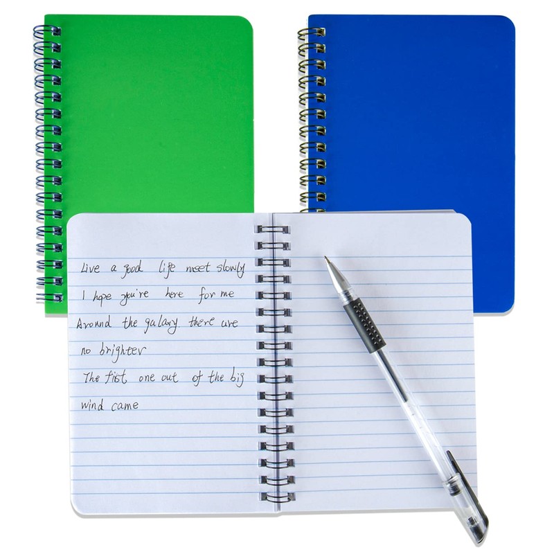 YiHenTiezz Spiral Notebook 4Pack Pocket Notebook 4.2"x 6.1" Pocket Notepad