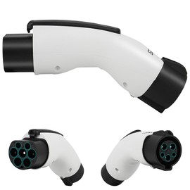 JESWO Genérico para BYD Adaptador Tipo 1 a GBT (Autos con Conector de China como BYD, JAC, Geely), Adaptador de Cargador EV de 32 A y 7 KW, Accesorios para Auto BYD, Accesorios Coche Eléctrico