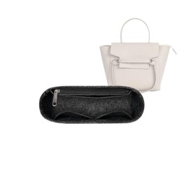 Lckaey Celine Handbag Organizer - Nano, Mini, Small, Medium, Large - Black Felt Insert Bag Organizer