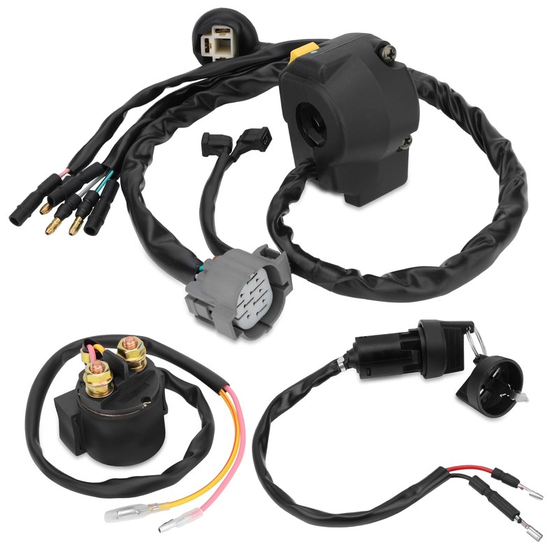 M MATI Handlebar Key Starter Relay Switch Kit for Honda