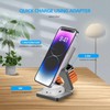 3 in 1 Magnetic Wireless Charger Foldable - Color: Gray