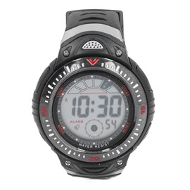 Black Men Digital Watch Waterproof LED Backlight Stopwatch Countdown 12/24 Hours Military Digital Sport Watch for Outdoor Sport