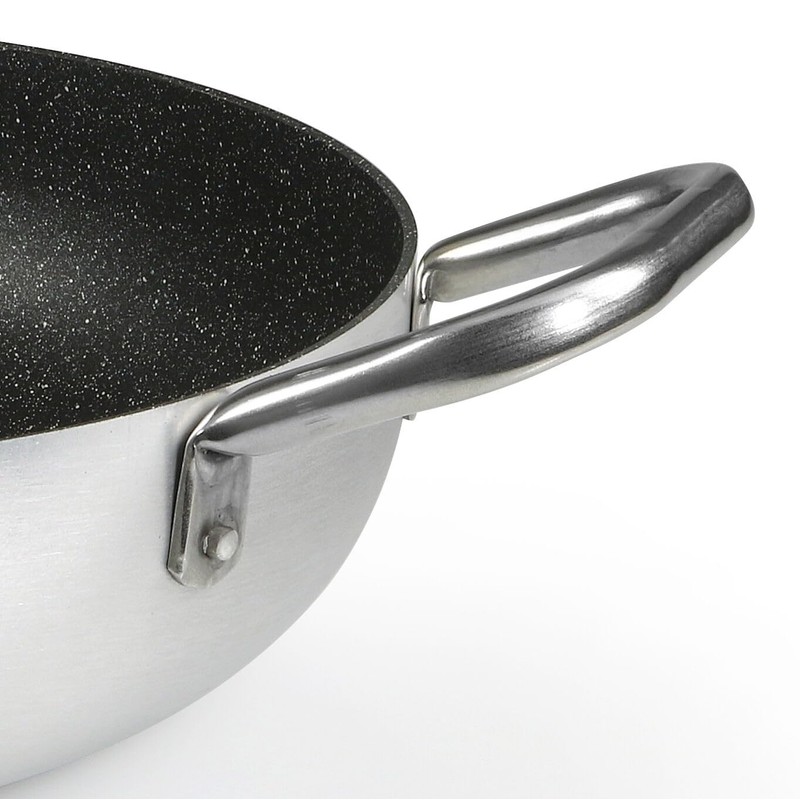 STP GOODS Flonal PROF PURA Deep Frying Pan with Two