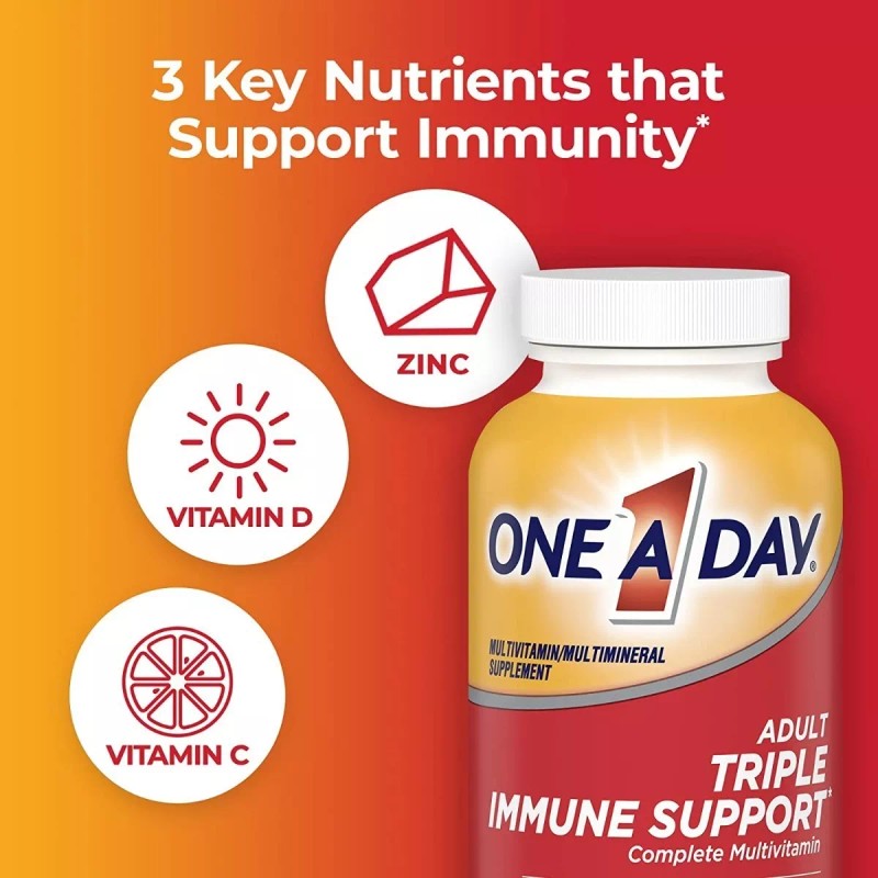 Bayer One A Day Adulto Triple Apoyo Inmune Con 100