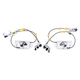 NewYall Pair Rear Door Lock Latch Actuator and Cable Assembly for Ford F-150 2004-2008 Upper and Lower Left and Right Side 8L3Z-18264A00-B 6L3Z-18264A00-B 6L3Z-18264A01-B 8L3Z-18264A01-B