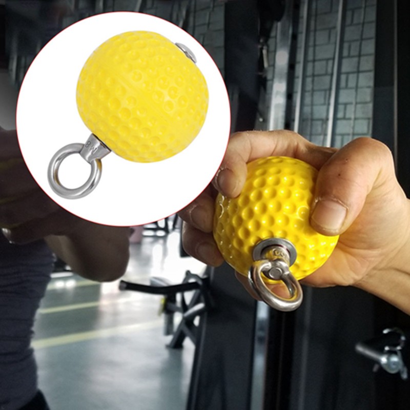 Yellow Pull Up Arm Strength Training Hanging Ball Gym Exercise