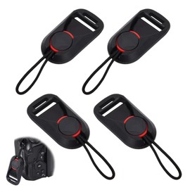 4 Pack Camera Strap Quick Release Buckles, Camera Neck Shoulder Strap Quick Release Loops Clips, Camera Strap Rapid Connectors, Universal Connection Buckle Adapter (Black)