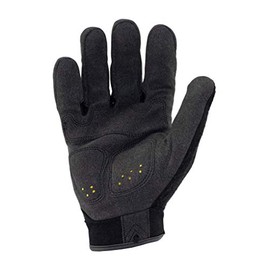Ironclad - Guantes protectores de color negro medio con tecnología de control de visualización táctil, almohadillas para orejas reductoras antivibraciones, guantes de trabajo de impacto de seguridad