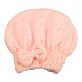 VOCOSTE Diamond Shape Hair Drying Towel Dry Cap, Quick Drying, Lightweight Strong Absorbent, for After Bath Drying Hair, Pink