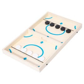 Wooden Hockey Game,Wooden Winner Puck Hockey Game Toy - Fast-Paced Family Game Night Game for Kids, Children, Girls, Boys, Family