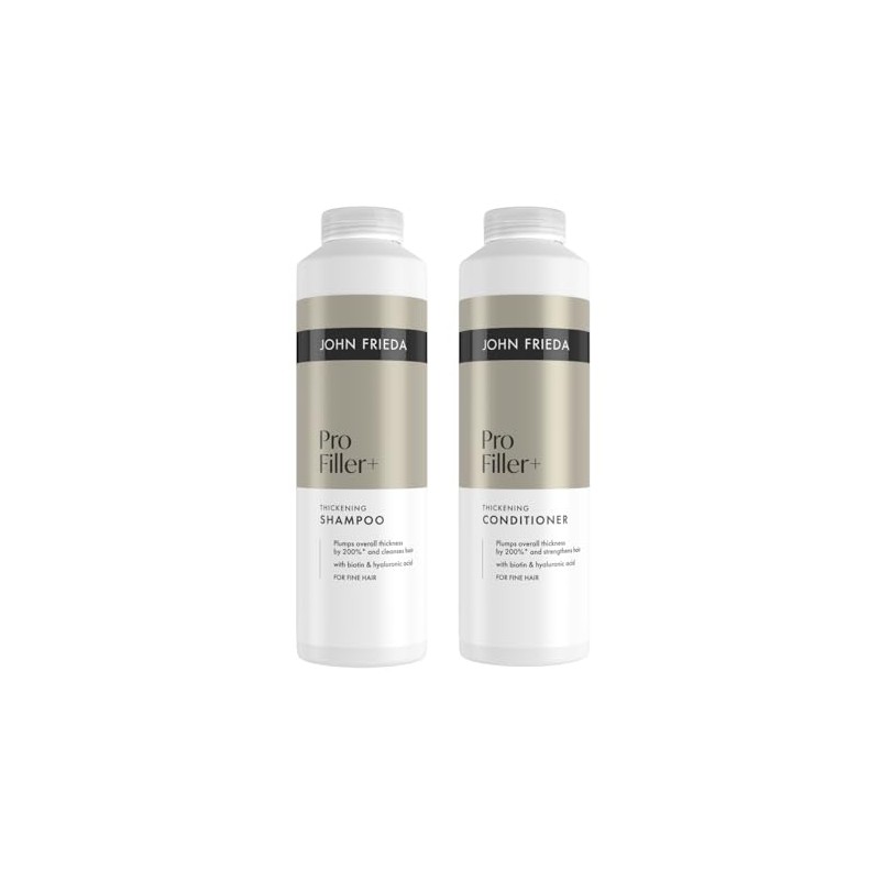John Frieda Pro Filler+ Shampoo & Conditioner 500ml x2. Fine