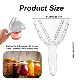 Retractable Adjustable Jar Opener, Bottle Opener Jar Lid Opener Tool Openers for Seniors Manual Jar Opener for Weak Hands Bottle Cap Opener Tool for Kitchen Accessories