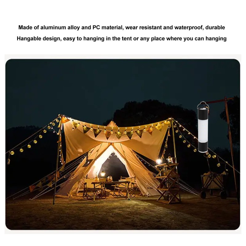 Camping Lantern Aluminum Alloy Removable Hangable Portable Outdoor Camping Light