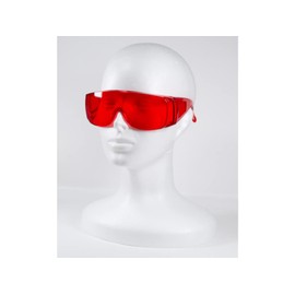 UVtech SLEEP-1 100% Light Red Glasses, Blue Light Filter and Green Light Filter, Computer Glasses Gaming Goggles PC Blue Light Filter UV Blue Light Blocking Glasses Anti Women Men, Light red