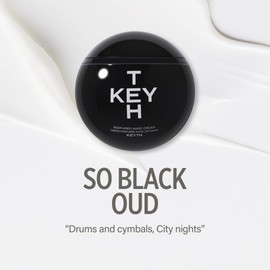 KEYTH PERFUMED HAND CREAM #SO BLACK OUD (70ML, 2.36 FL.OZ.) / Rich Scent, Provides Glow and Moisture, Refreshing Finish, Leather&Powdery&Musk&Vanilla, Ceramide NP