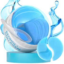Retinol & Kollagen Augenpads Gegen Augenringe (30 Paare) - Eye Pads zur Hydratation, Under Eye Patches zur Augenringe Entfernen, Augenpads gegen Tränensäcke, Geschwollene Augen Tränensäcke