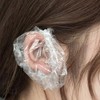 이염방지 이어캡 탈색약 귀가리개 일회용 귀비닐 100개 염색 Dye-resistant ear cap bleaching agent ear cover disposable ear vinyl 100 pieces dyeing