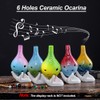 6 Holes Ceramic Ocarina Alto C Simple Starry Style Musical