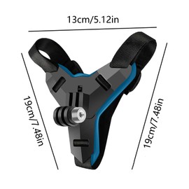 Wjelet Motorcycle Helmet Holder for GoPro Action Camera Chin Mount Hiking Accessories Compatible with GoPro, DJI, Insta360 Adjustable, Non-Slip, Lightweight