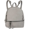 styleBREAKER leatherette backpack handbag with zips, noble style, rucksack, bag,