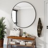VooBang Large Black Round Bathroom Mirror, 48 inch Circle Wall