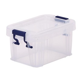 BANKERS BOX Storage Box 0.2L (20 Pack) - BPA-Free, Stackable Plastic Organizer with Clip-Lock Lid, Impact-Resistant & Fully Recyclable for Home & Office Supplies