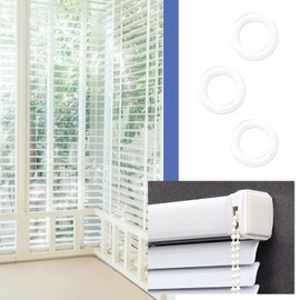 ECSiNG 100 Pack Roman Blinds Rings O-Rings Plastic Rings 13mm Transparent Plastic