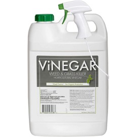 Vinegar Weed & Grass Killer with Sprayer – Weed & Grass Killer Approved for Organic Production | Pet Safe | Glyphosate Free Herbicide - 1 Gallon with Sprayer