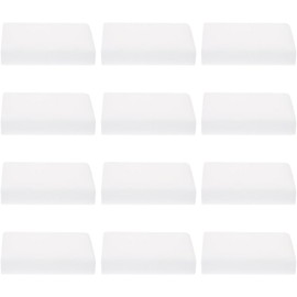 BESTOYARD Tablero de Esponja 12 Bloques Blancos 3.93x2.36x0.78 in Esponja de Textura Suave para Manualidades y proyectos DIY en Interiores de automóvil y hogar